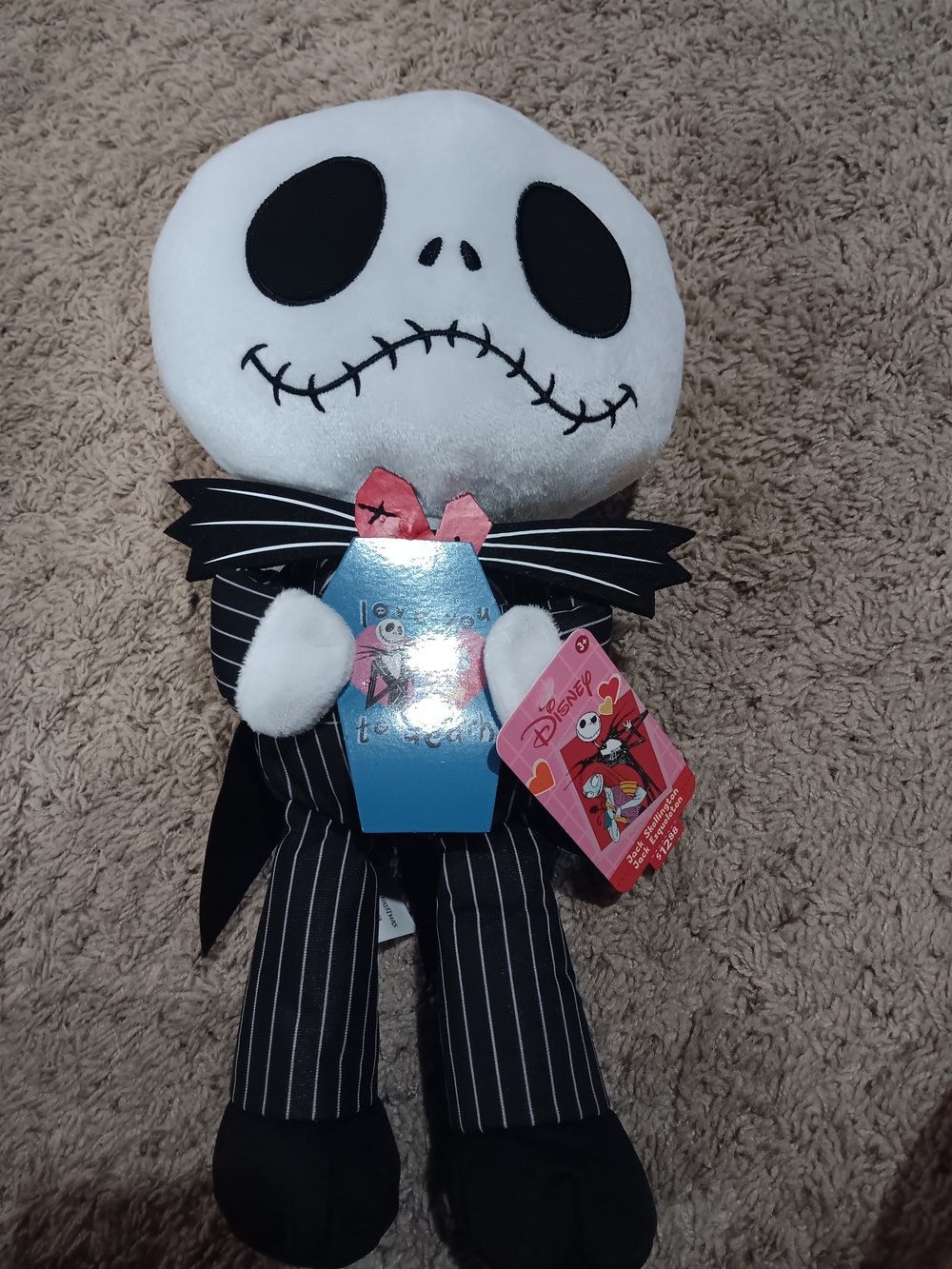 Disney Jack Skellington Plush Toy - Black & White Kids Plush